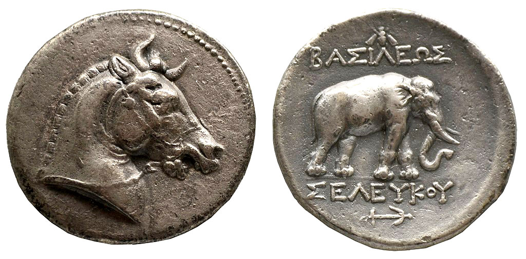 Tetradrachme Silber, Pferdekopf